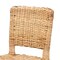 Bali & Pari Dermot Modern Bohemian Wood and Natural Rattan 2-Piece Dining Chair Set 238-2PC-13217-ZORO - alternate 8